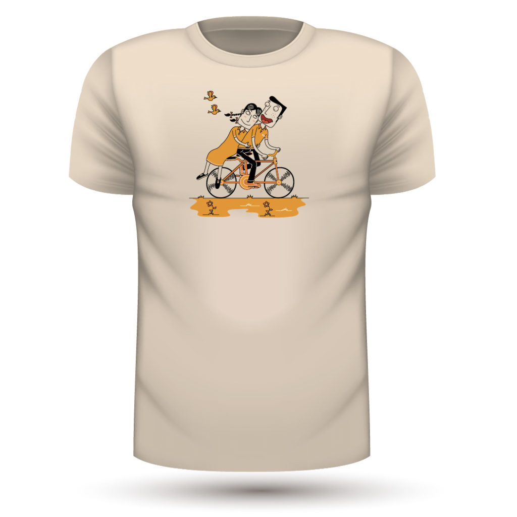 t shirt à bicyclette