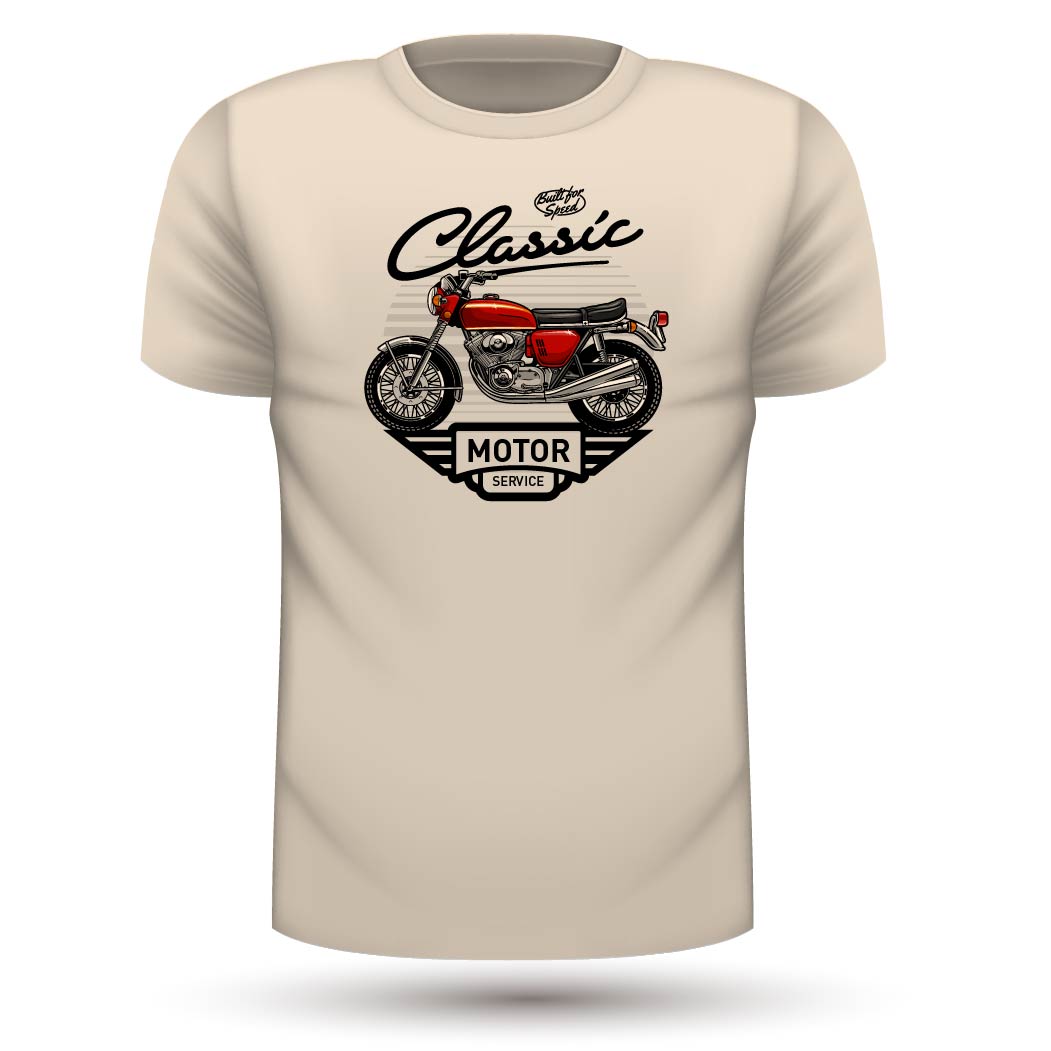 Tee-shirt Moto vintage 